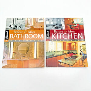 Home Kitchen Bathroom Decorating Makeover Books Before and After Sunset Lot of 2